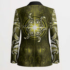 New Zealand Matariki Hiwaiterangi Blazer Maori Moko Yellow Galaxy