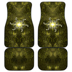 New Zealand Matariki Hiwaiterangi Car Mats Maori Moko Yellow Galaxy