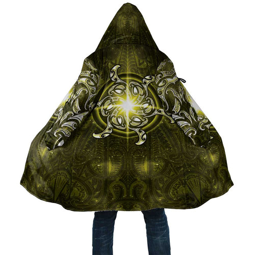 New Zealand Matariki Hiwaiterangi Cloak Maori Moko Yellow Galaxy
