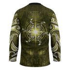 New Zealand Matariki Hiwaiterangi Hockey Jersey Maori Moko Yellow Galaxy