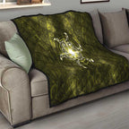 New Zealand Matariki Hiwaiterangi Quilt Maori Moko Yellow Galaxy