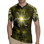 New Zealand Matariki Hiwaiterangi Rugby Jersey Maori Moko Yellow Galaxy