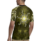 New Zealand Matariki Hiwaiterangi Rugby Jersey Maori Moko Yellow Galaxy
