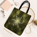 New Zealand Matariki Hiwaiterangi Tote Bag Maori Moko Yellow Galaxy