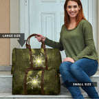 New Zealand Matariki Hiwaiterangi Travel Bag Maori Moko Yellow Galaxy