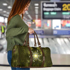 New Zealand Matariki Hiwaiterangi Travel Bag Maori Moko Yellow Galaxy