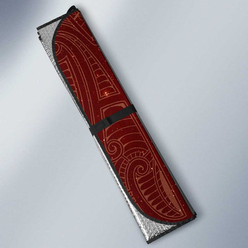 New Zealand Matariki Pohutukawa Auto Sun Shade Maori Moko Red Galaxy