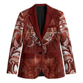 New Zealand Matariki Pohutukawa Blazer Maori Moko Red Galaxy