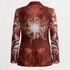New Zealand Matariki Pohutukawa Blazer Maori Moko Red Galaxy