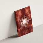 New Zealand Matariki Pohutukawa Canvas Wall Art Maori Moko Red Galaxy