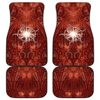 New Zealand Matariki Pohutukawa Car Mats Maori Moko Red Galaxy