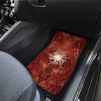 New Zealand Matariki Pohutukawa Car Mats Maori Moko Red Galaxy