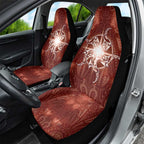 New Zealand Matariki Pohutukawa Car Seat Cover Maori Moko Red Galaxy