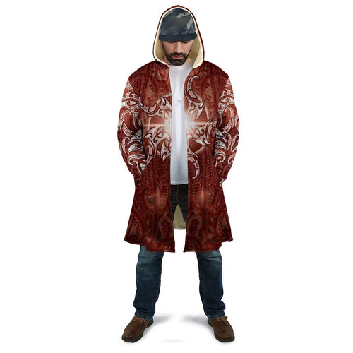 New Zealand Matariki Pohutukawa Cloak Maori Moko Red Galaxy