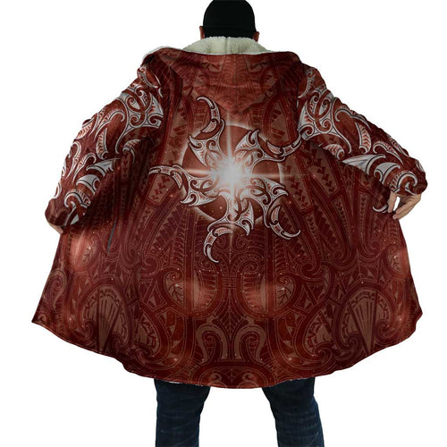 New Zealand Matariki Pohutukawa Cloak Maori Moko Red Galaxy