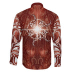 New Zealand Matariki Pohutukawa Family Matching Mermaid Dress and Hawaiian Shirt Maori Moko Red Galaxy