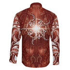 New Zealand Matariki Pohutukawa Family Matching Puletasi and Hawaiian Shirt Maori Moko Red Galaxy