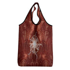 New Zealand Matariki Pohutukawa Grocery Bag Maori Moko Red Galaxy