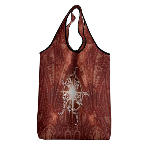 New Zealand Matariki Pohutukawa Grocery Bag Maori Moko Red Galaxy