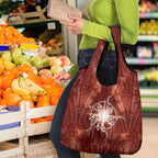 New Zealand Matariki Pohutukawa Grocery Bag Maori Moko Red Galaxy