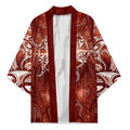 New Zealand Matariki Pohutukawa Kimono Maori Moko Red Galaxy