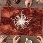 New Zealand Matariki Pohutukawa Puzzle Maori Moko Red Galaxy