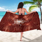 New Zealand Matariki Pohutukawa Sarong Maori Moko Red Galaxy