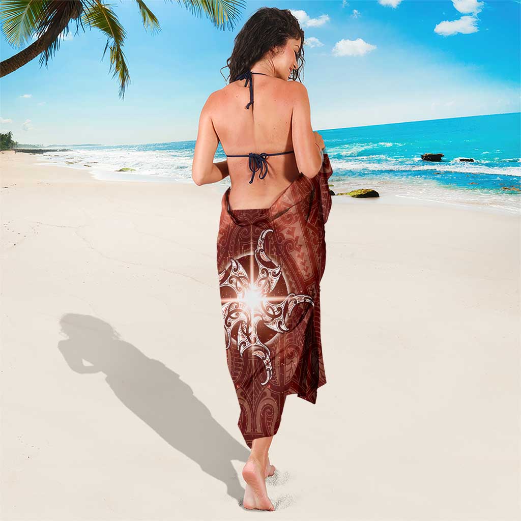 New Zealand Matariki Pohutukawa Sarong Maori Moko Red Galaxy