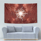 New Zealand Matariki Pohutukawa Tapestry Maori Moko Red Galaxy
