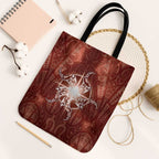 New Zealand Matariki Pohutukawa Tote Bag Maori Moko Red Galaxy