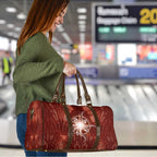 New Zealand Matariki Pohutukawa Travel Bag Maori Moko Red Galaxy