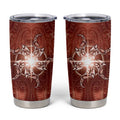 New Zealand Matariki Pohutukawa Tumbler Cup Maori Moko Red Galaxy