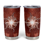 New Zealand Matariki Pohutukawa Tumbler Cup Maori Moko Red Galaxy