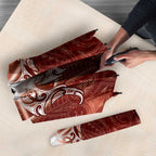 New Zealand Matariki Pohutukawa Umbrella Maori Moko Red Galaxy