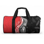 New Zealand Aotearoa Duffle Bag Kiwi Fern Maori Pattern Red Version