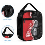 New Zealand Aotearoa Lunch Bag Kiwi Fern Maori Pattern Red Version