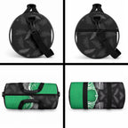 New Zealand Aotearoa Duffle Bag Kiwi Fern Maori Pattern Green Version