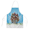 New Zealand Birds Christmas Apron Pohutukawa Xmas Tree