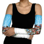 New Zealand Birds Christmas Arm Sleeves Pohutukawa Xmas Tree