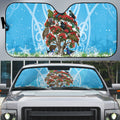 New Zealand Birds Christmas Auto Sun Shade Pohutukawa Xmas Tree