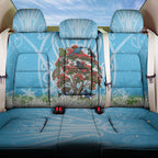 New Zealand Birds Christmas Back Car Seat Cover Pohutukawa Xmas Tree