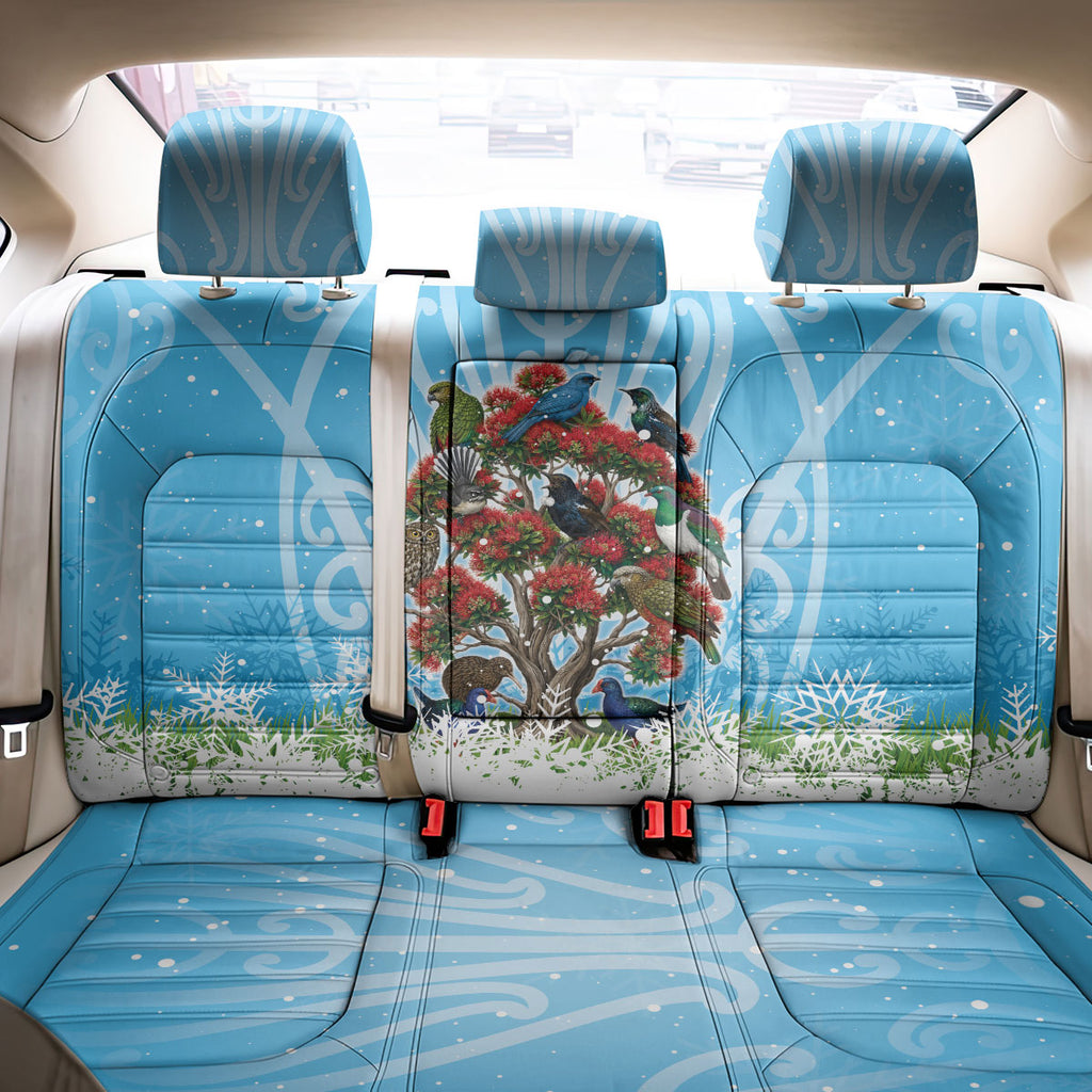 New Zealand Birds Christmas Back Car Seat Cover Pohutukawa Xmas Tree