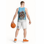 New Zealand Birds Christmas Basketball Jersey Pohutukawa Xmas Tree