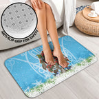 New Zealand Birds Christmas Bathroom Set Pohutukawa Xmas Tree