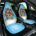 New Zealand Birds Christmas Car Seat Cover Pohutukawa Xmas Tree