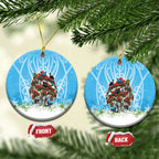 New Zealand Birds Christmas Ceramic Ornament Pohutukawa Xmas Tree