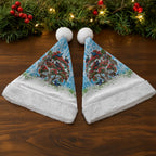 New Zealand Birds Christmas Santa Hat Pohutukawa Xmas Tree