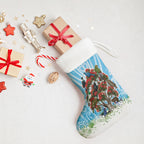 New Zealand Birds Christmas Stocking Pohutukawa Xmas Tree