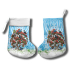 New Zealand Birds Christmas Stocking Pohutukawa Xmas Tree