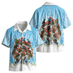 New Zealand Birds Christmas Kid Hawaiian Shirt Pohutukawa Xmas Tree LT05